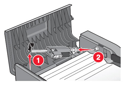 ADF Jam during duplex scans or copies | Lexmark X466
